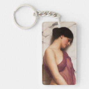 Llavero La chica del pandero por John William Godward