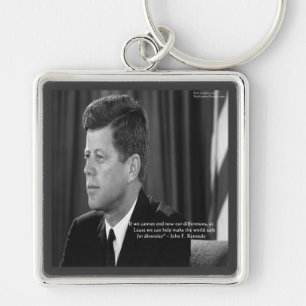Llavero La cita de la diferencia/diversidad de JFK