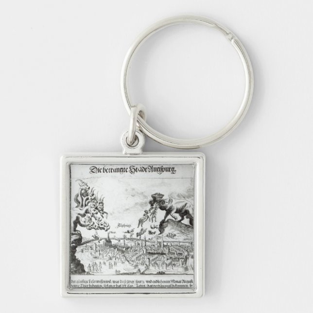 Llavero La ciudad de Augsburg forzó para aceptar al (Frente)
