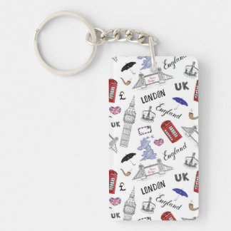 Llavero La ciudad de Londres Doodles el modelo