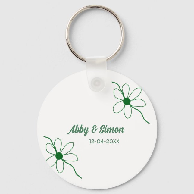 Llavero La coincidencia perfecta añada el nombre de pareja (Anverso)