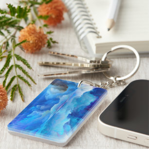 Llavero La colección de arte en la nube de SlipperyJoe es 