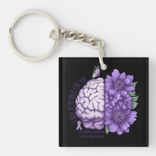 Llavero La conciencia de Alzheimer que recordaré por ti