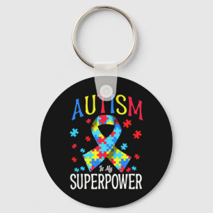 Llavero La Conciencia Del Autismo Es Mi Superpoder Piezas 