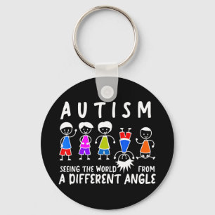 Llavero La conciencia del autismo golpea a niños y chicas