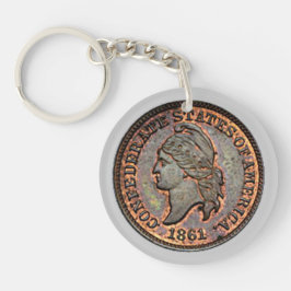 Llavero La confederación de guerra civil EE.UU. Penny