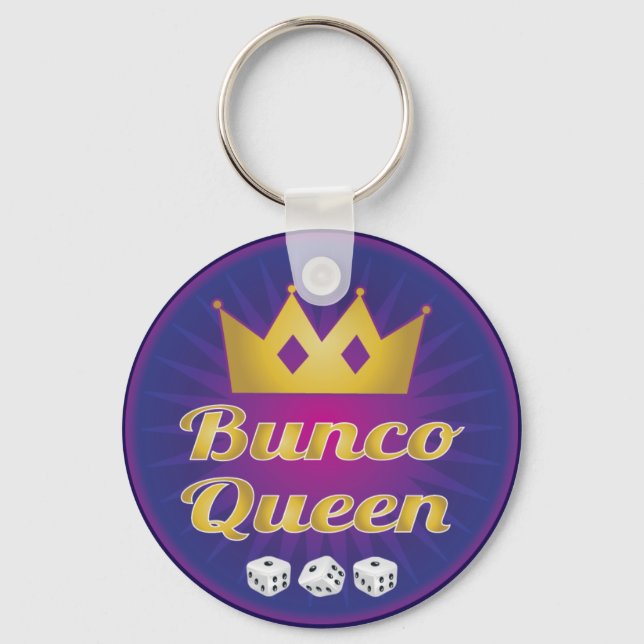 Llavero La corona de la Reina del Bunco y los dados (Anverso)