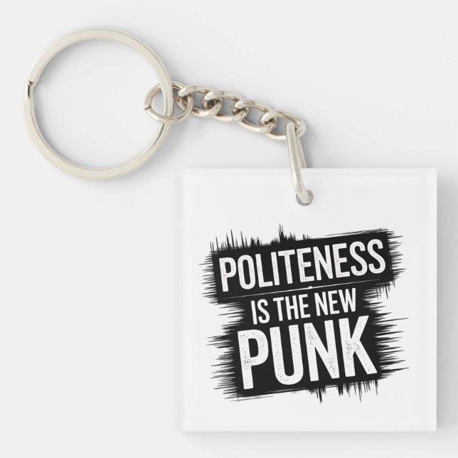 Llavero La cortesía es el nuevo Punk (Frente)