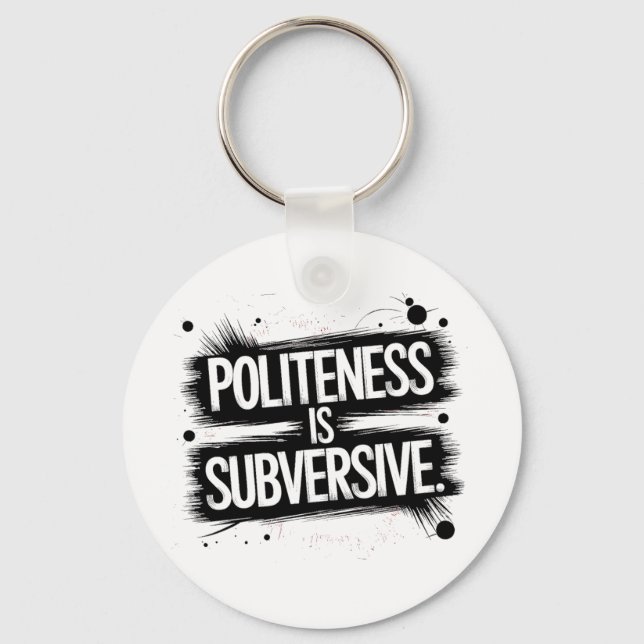 Llavero La cortesía es subversiva (Anverso)