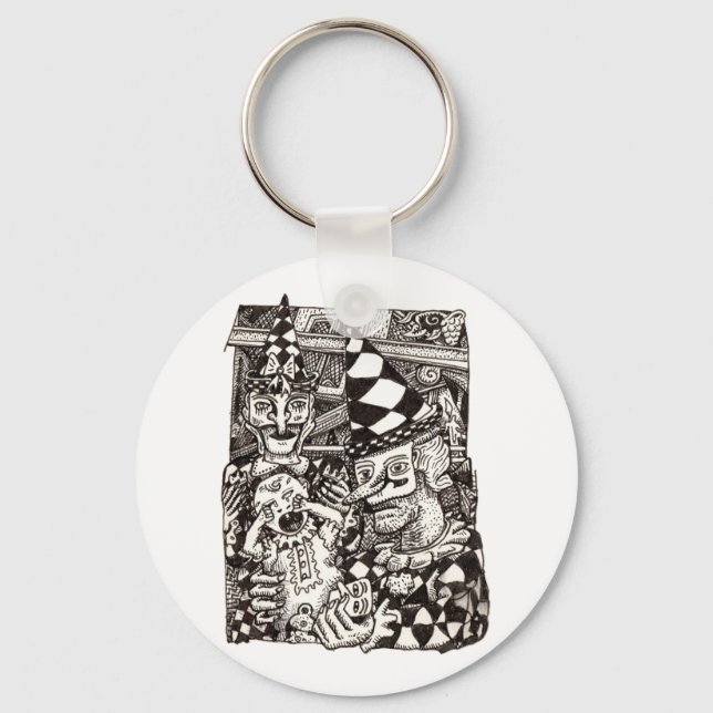 Llavero La creación del hombre por (Anverso)