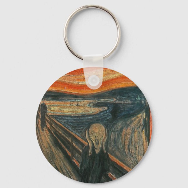 Llavero La crema (texturizada) de Edvard Munch (Anverso)