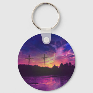 Llavero La crucifixión del Jesucristo en la cruz