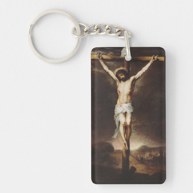 Llavero La Crucifixión por Bartolome Esteban Murillo (Frente)