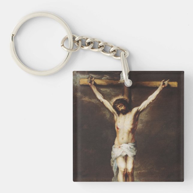 Llavero La Crucifixión por Bartolome Esteban Murillo (Frente)