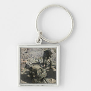 Llavero La cubierta de Mortarmen sus oídos y evita sus