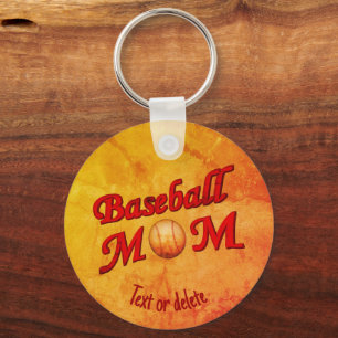 Llavero La Cuta De La Madre Del Béisbol Personalizada
