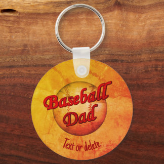 Llavero La Cuta De Papá De Béisbol Personalizada
