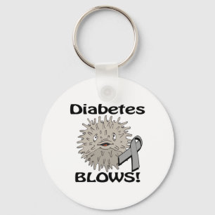 Llavero La diabetes empaña el diseño de la conciencia