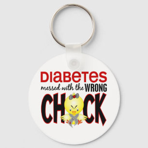 Llavero La Diabetes Enfrentada Con El Chick Equivocado