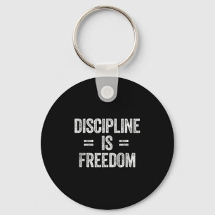 Llavero La disciplina es igual al lema motivacional de la 