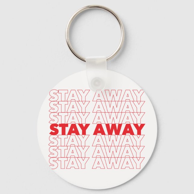 Llavero La distancia entre la red y la social (Anverso)