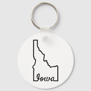 Llavero La divertida geografía de Idaho Iowa mezcla el Chi