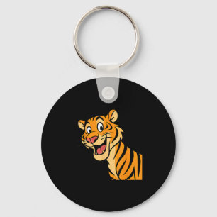Llavero La divertida jungla de animales salvajes del tigre
