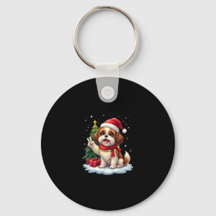 Llavero La divertida mano de paz Shih Tzu Navidades ilumin
