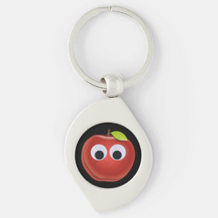 Llavero La divertida Manzana Roja con los ojos en Google
