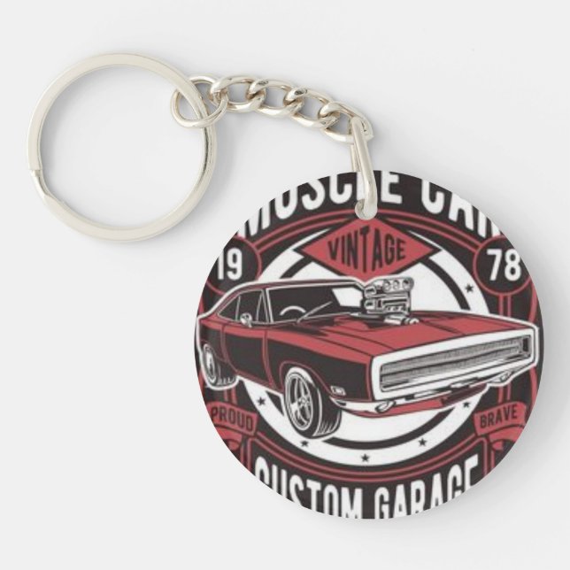 Llavero la Dodge Charger, car,Porte-clés en acrylique (Frente)