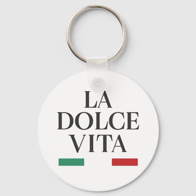 Llavero La Dolce Vita Italiana Keychain (Anverso)