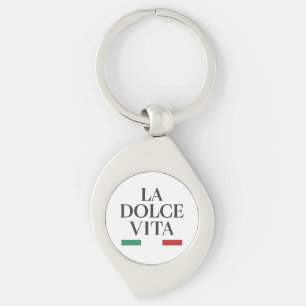 Llavero La dolce vita llave Metalizado italiana