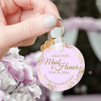 La doncella de honor Boda le regala a Lilac