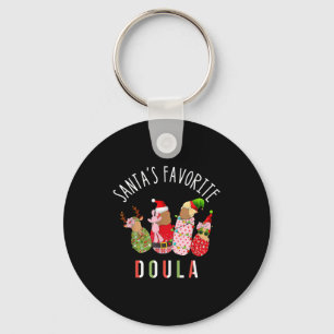 Llavero La doula enfermera favorita de Santa Navidad Stpar