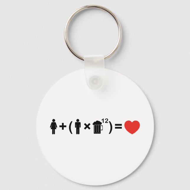 Llavero La ecuación del amor para los hombres (Anverso)
