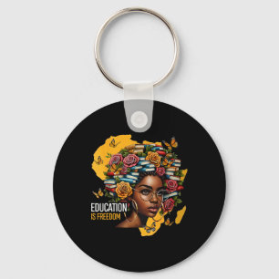 Llavero La educación de la historia negra es libertad Libr