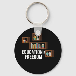 Llavero La educación es la libertad, la biblioteca del mes