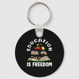 Llavero La educación es la libertad mes de la historia neg
