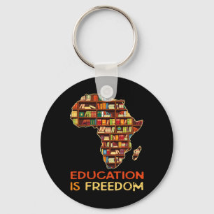 Llavero La educación es libertad historia negra afroameric