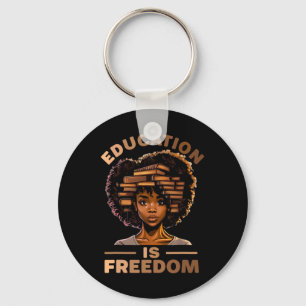 Llavero La educación es libertad historia negra afroameric