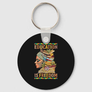 Llavero La educación es libertad Historia negra afroameric