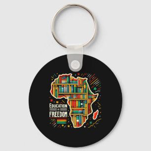 Llavero La educación es libertad Historia negra Orgulloso
