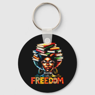 Llavero La educación es libertad Libros de maestros negros