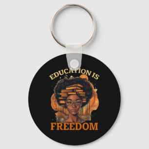 Llavero La educación es libertad Libros de maestros negros