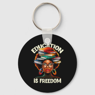 Llavero La educación es libertad libros de maestros negros