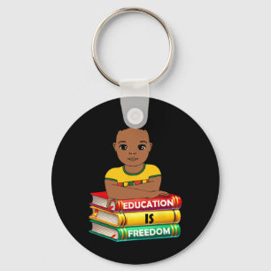 Llavero La educación es libertad Mes de la historia negra