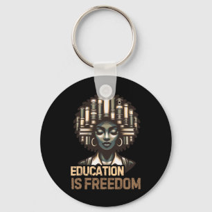 Llavero La educación es libertad Mes de la historia negra 