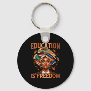 Llavero La educación es libertad profesor negro libros neg