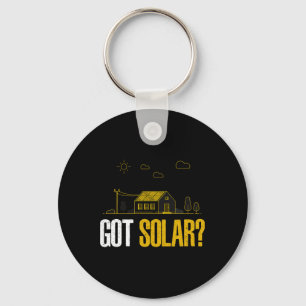 Llavero La energía solar tiene paneles solares divertida e