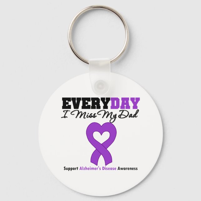 Llavero La enfermedad de Alzheimer cada día que extraño a  (Anverso)